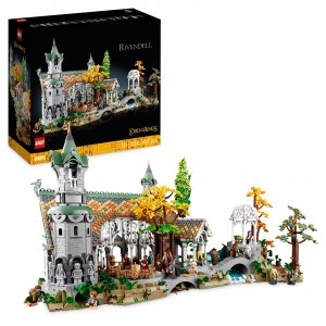 promo LEGO 10316 Icons Le Seigneur des Anneaux : Fondcombe, Construisez la Vallée de la Terre du Milieu, Grand Set Immersif avec 15 Minifigurines incluant Frodon, Sam et Bilbon Sacquet (Exclusivité Amazon)