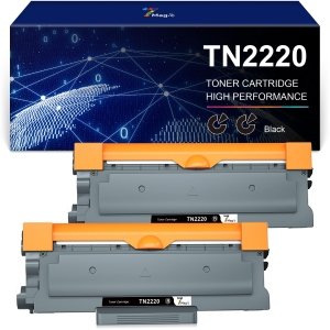 promo 7Magic TN2220 Cartouche de Toner Compatible pour Brother TN2220 TN2010 Toner pour Brother MFC-7360N DCP-7055 HL-2130 DCP-7060D MFC-7460DN HL-2240 HL-2250DN DCP-7070DW DCP-7055W FAX-2840 (Noir, 2-Pack)