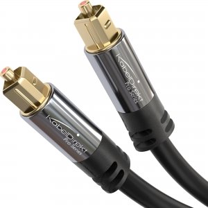 promo KabelDirekt – 1,5m câble audio numérique optique/câble TOSLINK (TOSLINK vers TOSLINK, câble fibre optique pour home cinéma, PS5, XBOX) PRO Series