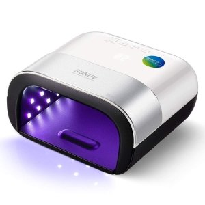 promo Lampe à Ongles LED UV Professionnelle, SUNUV Séchoir Gel Vernis Polymérisation Light Machine, avec Capteur Automatique et Ecran LCD à la Maison et au Salon