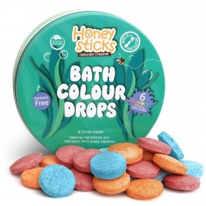 promo Honeysticks - Boules de bain naturelles pour enfants à base d'ingrédients naturels et de qualité alimentaire. Excellent cadeau comme jouets de bain pour enfants. Sans parfum. 36 balles au total