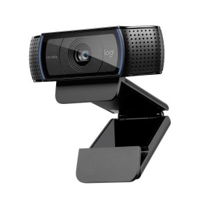 promo Logitech Webcam C920 HD Pro, Appels et Enregistrements Vidéo Full HD 1080p, Webcam Streaming, Deux Microphones, Petite, Agile, Réglable, PC/Mac/Portable/Tablette/Chromebook - Noir