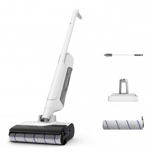 promo Rowenta X-Clean10 Aspirateur Laveur sans Fil, Longue autonomie, Nettoyage et séchage Automatique GZ7540WO, Nettoyeurs Vapeur électriques, Blanc