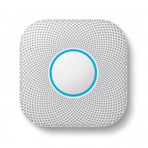 promo Google Nest Protect 2ème Génération: Détecteur de Fumée et Monoxyde de Carbone, (à Piles), Blanc