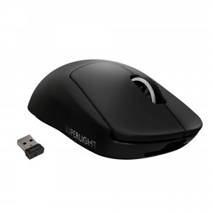 promo Logitech G PRO X SUPERLIGHT Souris Gaming sans Fil, Capteur Gaming HERO 25K, 25 600 PPP, Ultra-Léger avec 63g, 5 Boutons Programmables, Batterie Longue Durée, PC/Mac - Noire