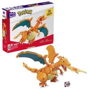 promo Mega Pokémon Figurine Action Dracaufeu 20cm, Jeu De Briques De Construction pour Enfants Et Adultes, Modèle Pokémon À Collectionner, 222 Pièces, Jouet pour Enfant de 8 Ans et Plus, GWY77