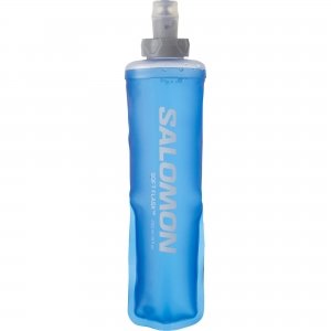 promo Salomon Soft Flask 250ml/8oz 28 Gourde souple unisexe, Confort, Valve à débit élevé, Simplicité d’utilisation, Bleu