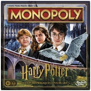 promo Monopoly Harry Potter Édition Française, Jeu de Plateau pour 2-6 Joueurs, Explorez Poudlard et Gagnez des Points de Maison; pour Enfants dès 8 Ans, Familles et Fans de Jeux de Société d'halloween