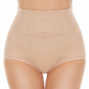 promo SIMIYA Femme Culotte Sculptante Gainante Amincissante Invisible Ventre Plat Culottes Gaine Contrôle Taille Haute Shapewear Minceur Ventre Plat Efficace sous-vêtements Shape (Beige, XL)