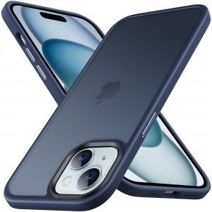 promo Anqrp Zero Seriesr Compatible avec iPhone 15 Coque, Étui Translucide Mat et Minimaliste, Coque pour iPhone 15 avec Silicone 6.1 Pouces, Bleu