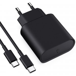 promo Chargeur for Samsung Charge Rapide, 25W USB C Secteur et 2M Câble Compatible avec Samsung Galaxy S24 /S23 /S22 /S21 /S20 /Note 20 /A73 /A53 /A52 /S10 /S9 Adaptateur Type C Mural Alimentation Prise