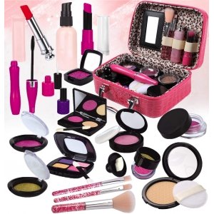 promo STAY GENT Faux Maquillage Enfant Jouet pour Filles, Faux Maquillage Kit avec Cosmétique Sac pour Prétend Enfants Rôle Jouer Fille Cadeau pour Plus de 3 Ans Anniversaire Noël (Pas de Vrai Maquillage)