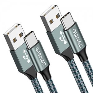promo Câble USB C [1M, Lot de 2] 3.1A câble usb c charge rapide en Nylon Tressé Chargeur USB C Connecteur pour Samsung Galaxy S21 S20 S10 S9 S8,Note 10 9,Huawei P30 P20 P10 Mate30,Google Pixel