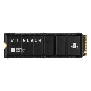 promo WD_BLACK SN850P 4 To PS5 SSD, Officielle pour Playstation 5 et PS5 Consoles, Lecture jusqu'à 7300 Mo/s, avec Dissipateur Thermique, Carte d'extension PS5, Disque SSD interne, Noir