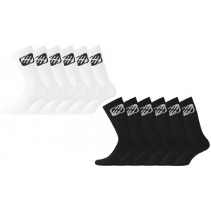 promo Lot de 6 paires de chaussettes Freegun : Blanc / 39-42