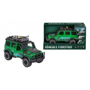 promo Véhicule forestier rétro-friction 24 cm avec son et lumière