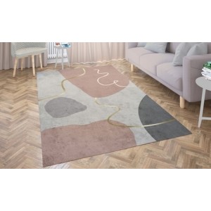 promo Tapis décoratif en polyester : 80 x 150 cm / Model doré