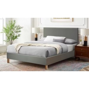 promo Lit fixe Rome simili cuir : 90 x 190 cm / Noir / Lit + Matelas Cosmos