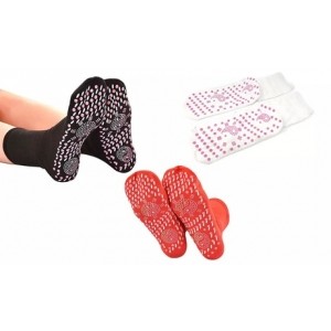 promo Lots de 1 2 ou 3 paires de chaussettes de yoga auto-chauffantes : 2 / Blanc