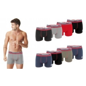 promo 8 boxers Serge Blanco en coton pour homme : L