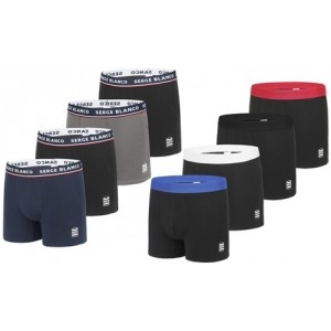 promo Lot boxers homme Serge Blanco coton : Lot de 4 Boxers Hype / XL