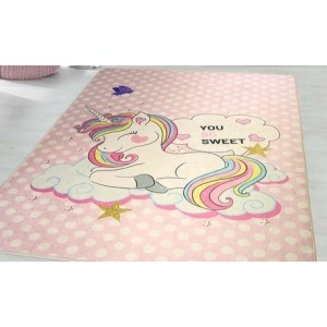 promo Tapis décoratifs pour petites filles : Super girl / 120 x 160 cm