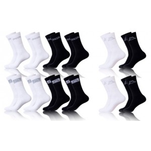 promo Lot de 12 paires de chaussettes Kappa : 43-46 / Blanc