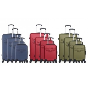 promo Lot de 4 valises CHELSEA-M American travel : Kaki