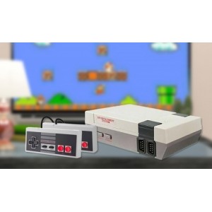 promo Mini console rétro avec 2 manettes et plus de 500 jeux