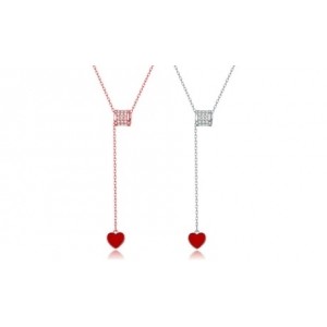 promo Collier fabriqué avec des cristaux Swarovski® : 1 / Rose