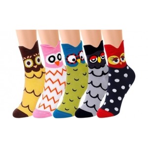 promo Paire de chaussettes fantaisie à motif de hibou : x 1