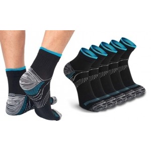 promo 1 ou 5 paires de chaussettes de sport renforcées : 5 / L-XL