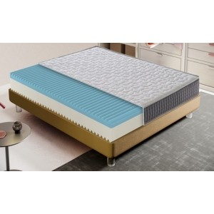 promo Matelas en mousse à mémoire de forme hauteur de 25 cm : 140x190 / Avec housse