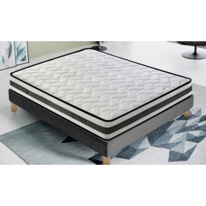 promo Matelas orthopédique double confort à zones différenciées : 120 x 200 cm