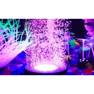 promo Lampe LED à bulles ronde pour aquarium