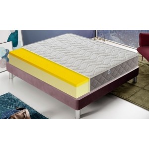 promo Matelas 13 zones en mousse et gel à mémoire de forme SilverSafe : 160x200 cm