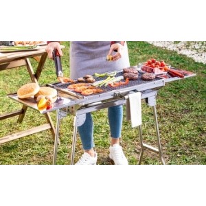 promo Barbecue de table pliable au charbon de bois InnovaGoods : ExelQ