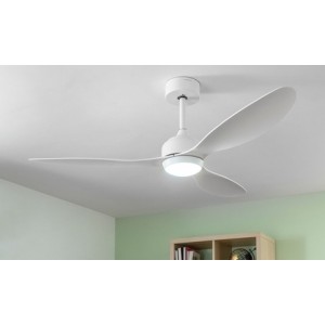 promo Ventilateur de plafond LED avec 3 pales d Innovagoods : Effet bois