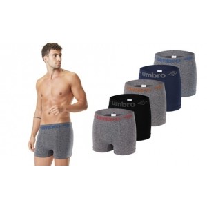 promo Lot de 5 boxers Umbro sport sans coutures : Lot de 5 boxers A5 / L-XL