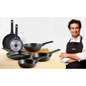 promo Lot de poêles de la marque San Ignacio : 4 poêles 20 + 24 + 28 + 30 cm et 1 grill