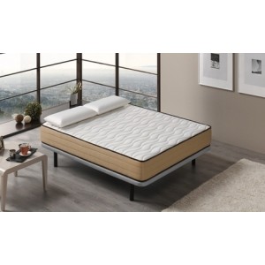 promo Matelas Kalinka en bambou et deux oreillers 60 x 40 : 105 x 190 cm