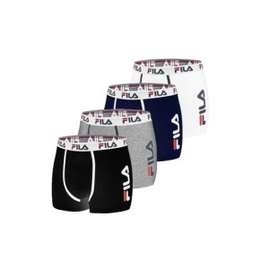 promo Lot de 4 boxers Fila pour homme : Assortie / M