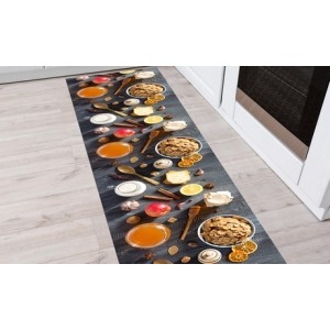 promo Tapis de cuisine en PVC : Macaron / 52 x 140 cm