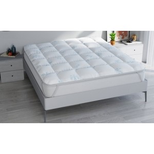 promo Surmatelas réversible Ice avec élastiques : 80 x 195 cm