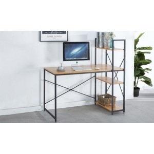promo Table de bureau avec étagère Détroit marque Sampur : 100x60 cm