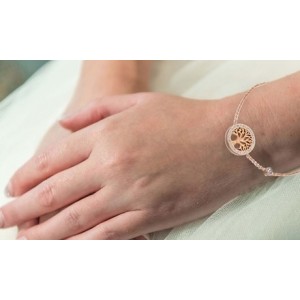 promo Collier ou bracelet arbre de vie de Eira Wen incrustés de cristaux Swarovski® : Bracelet / Argent