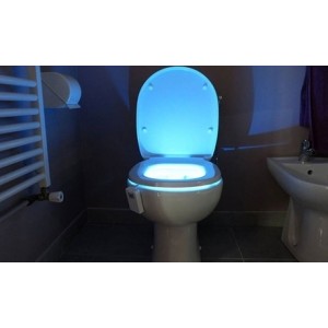 promo Lampes de toilette nocturnes à LED avec détecteur de mouvements: x1